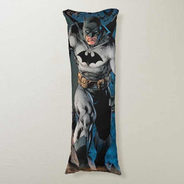 Batman Leaving Bat Cave Body Pillow (Front Vertical)