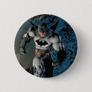 Batman Leaving Bat Cave Button