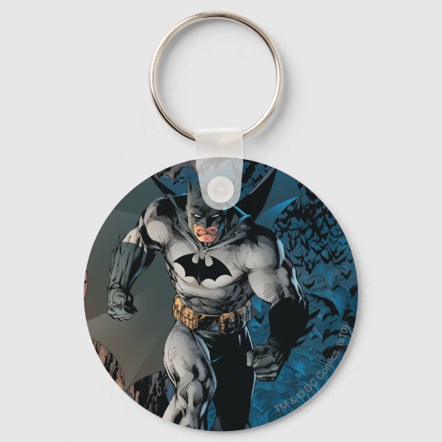 Batman Leaving Bat Cave Keychain (Front)