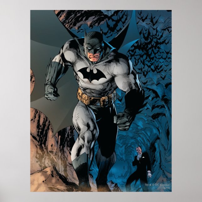 Batman Leaving Bat Cave Poster (Front)