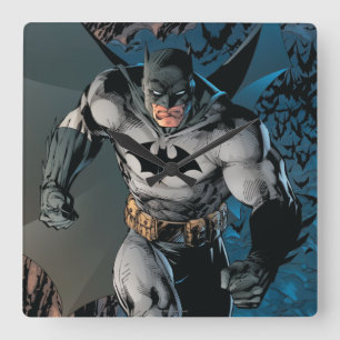 Batman Leaving Bat Cave Square Wall Clock