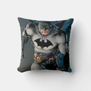 Batman Leaving Bat Cave Throw Pillow