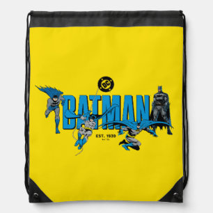 Batman Legends Forever Graphic Drawstring Bag