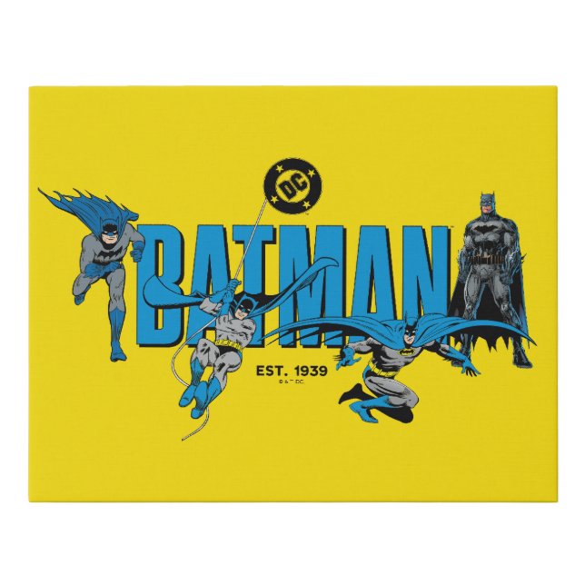 Batman Legends Forever Graphic Faux Canvas Print (Front)