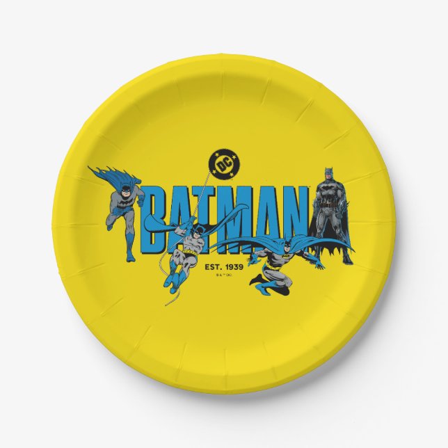 Batman Legends Forever Graphic Paper Plates (Front)