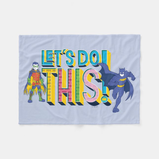 Batman | Let's Do This Fleece Blanket (Front (Horizontal))