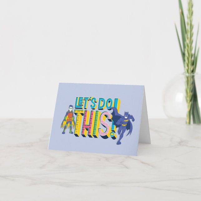 Batman | Let's Do This Note Card (Front)