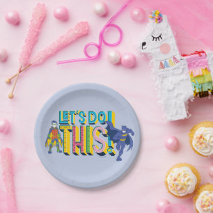 Batman Let's Do This Paper Plates