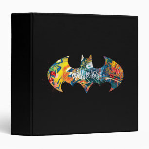 Batman Logo Neon 80's Graffiti Binder