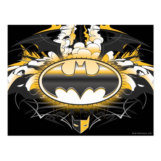 Batman Logo with Cars Postcard | Zazzle.com