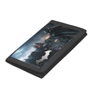 Batman Looking Over City Trifold Wallet
