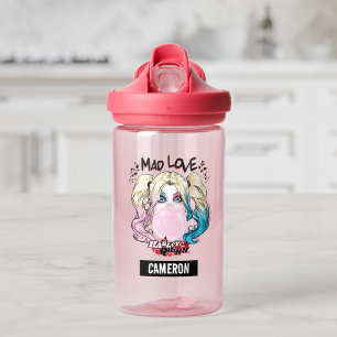 Batman   Mad Love Harley Quinn   Add Your Name Water Bottle