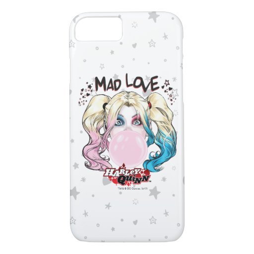 Batman | Mad Love Harley Quinn Chewing Bubble Gum iPhone 8/7 Case
