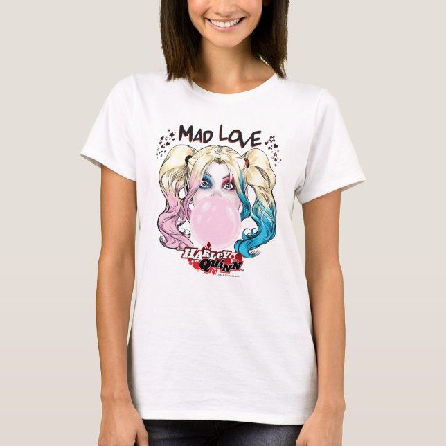 Batman | Mad Love Harley Quinn Chewing Bubble Gum T-Shirt (Front)