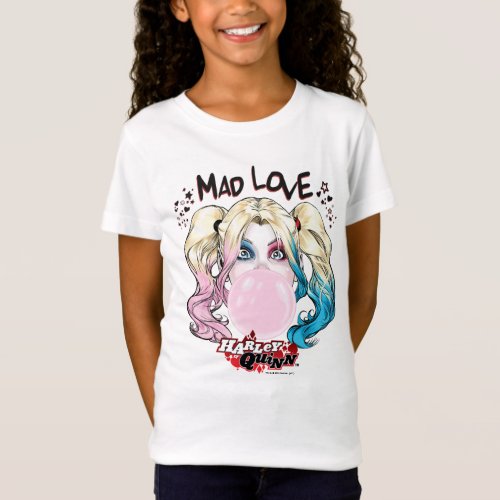 Batman  Mad Love Harley Quinn Chewing Bubble Gum T_Shirt