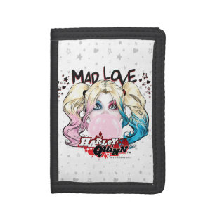 Batman Mad Love Harley Quinn Chewing Bubble Gum Tri-fold Wallet