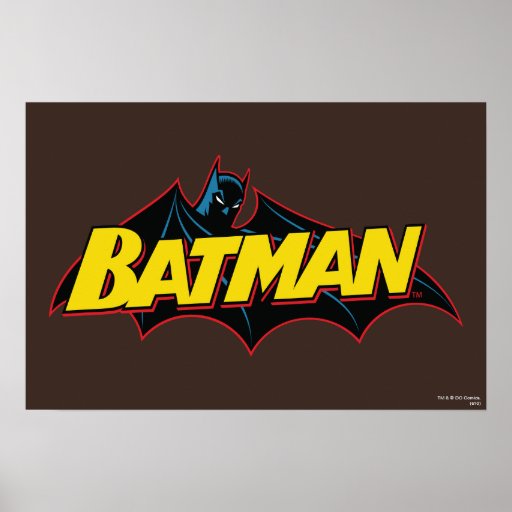 Batman | Old School Logo Poster | Zazzle