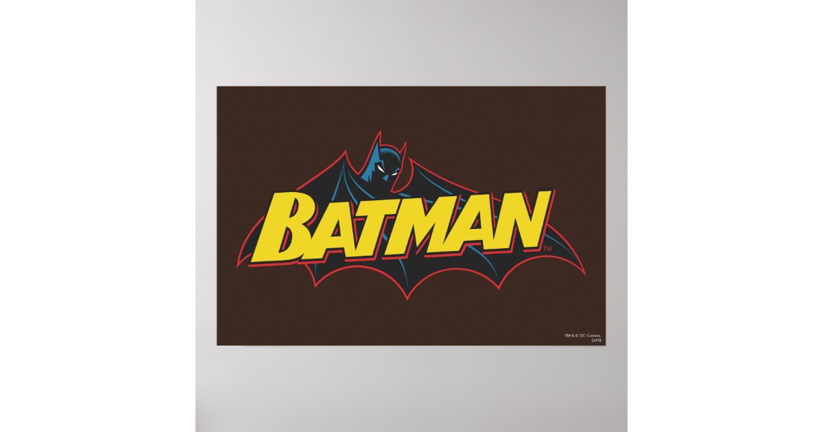 Batman | Old School Logo Poster | Zazzle