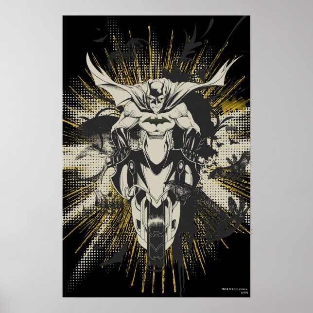 Batman on Bike Poster (Front)
