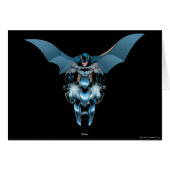 Batman on bike with cape (Front Horizontal)