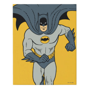 Batman On The Move Faux Canvas Print