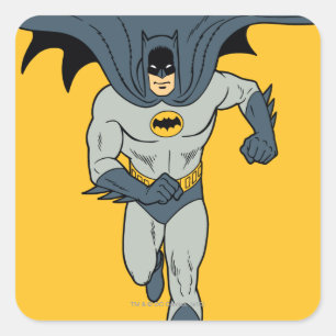Batman On The Move Square Sticker