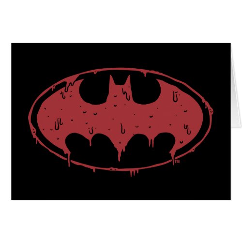 Batman  Oozing Red Bat Logo