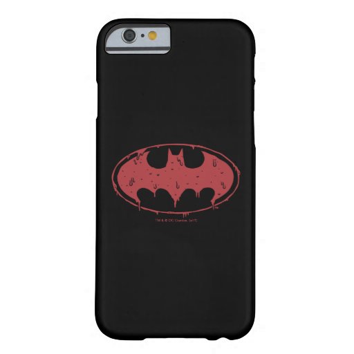 Batman | Oozing Red Bat Logo Barely There iPhone 6 Case