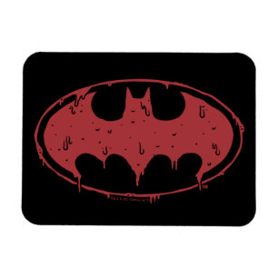 Batman Oozing Red Bat Logo Magnet