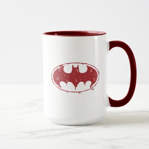 Batman  Oozing Red Bat Logo Mug
