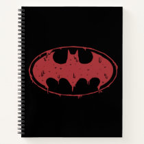 Batman | Oozing Red Bat Logo Notebook