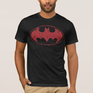 Batman Oozing Red Bat Logo T-Shirt