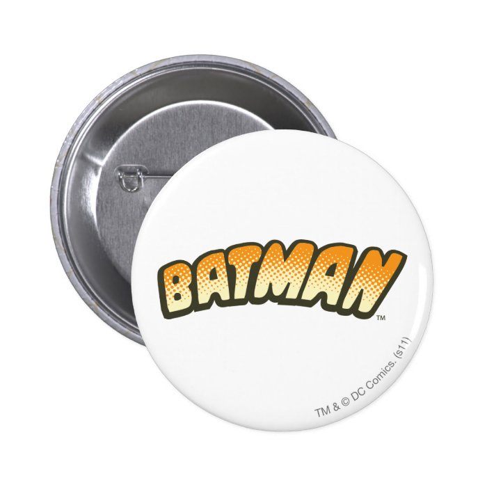 Batman Orange Halftone Logo Pins