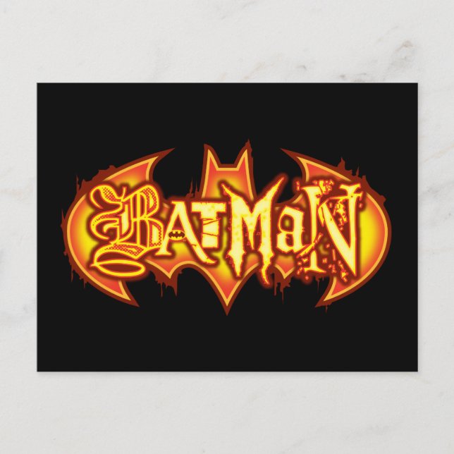 Batman | Orange Seasonal Logo Postcard (Front)