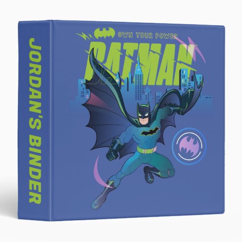 Batman Own Your Power City Graphic 3 Ring Binder