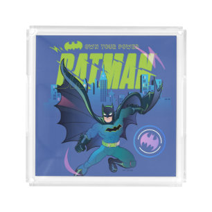 Batman "Own Your Power" City Graphic Acrylic Tray