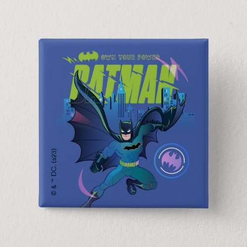 Batman Own Your Power City Graphic Button