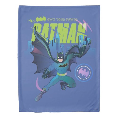 Batman Own Your Power City Graphic Duvet Cover
