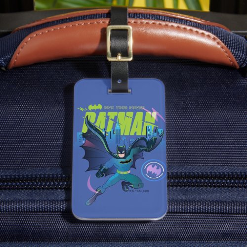 Batman Own Your Power City Graphic Luggage Tag