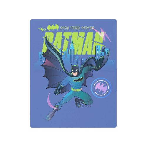 Batman Own Your Power City Graphic Metal Print