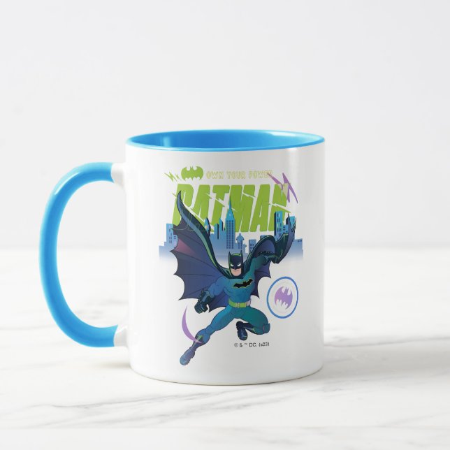 Batman "Own Your Power" City Graphic Mug (Left)