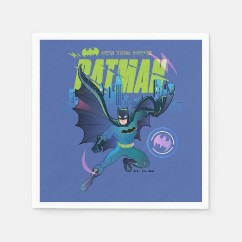 Batman Own Your Power City Graphic Napkins