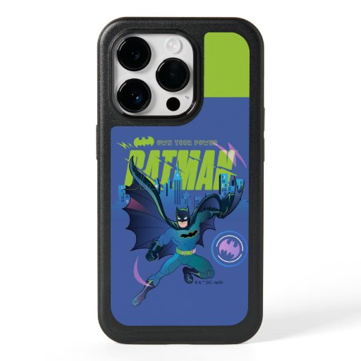 Batman "Own Your Power" City Graphic OtterBox iPhone 14 Pro Case