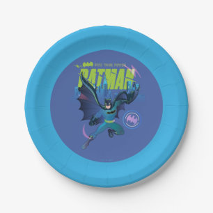 Batman "Own Your Power" City Graphic Paper Plates