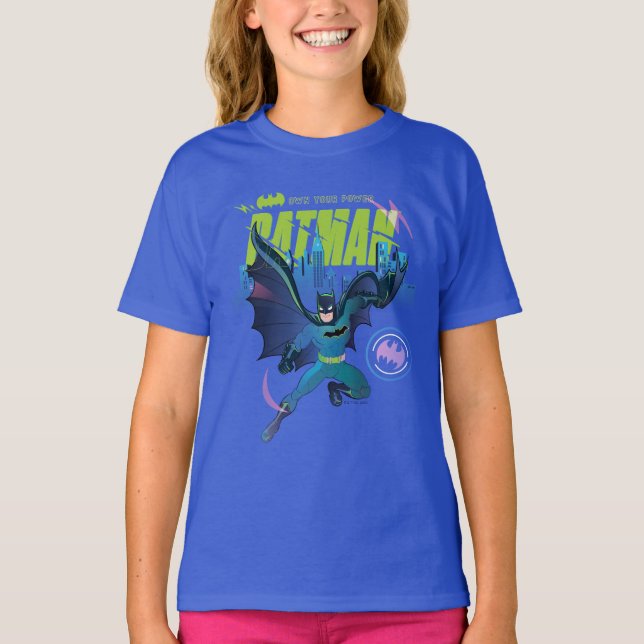 Batman "Own Your Power" City Graphic T-Shirt (Front)