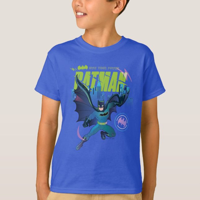 Batman "Own Your Power" City Graphic T-Shirt (Front)