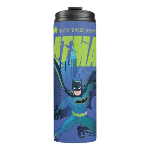 Batman Own Your Power City Graphic Thermal Tumbler