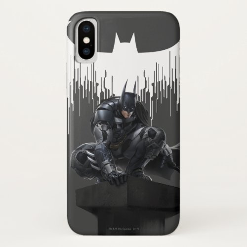 Batman Perched on a Pillar iPhone X Case