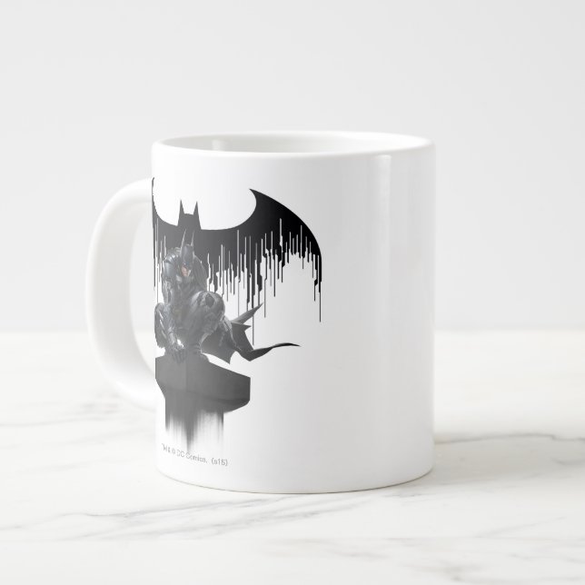 Batman Perched on a Pillar Giant Coffee Mug (Front Left)