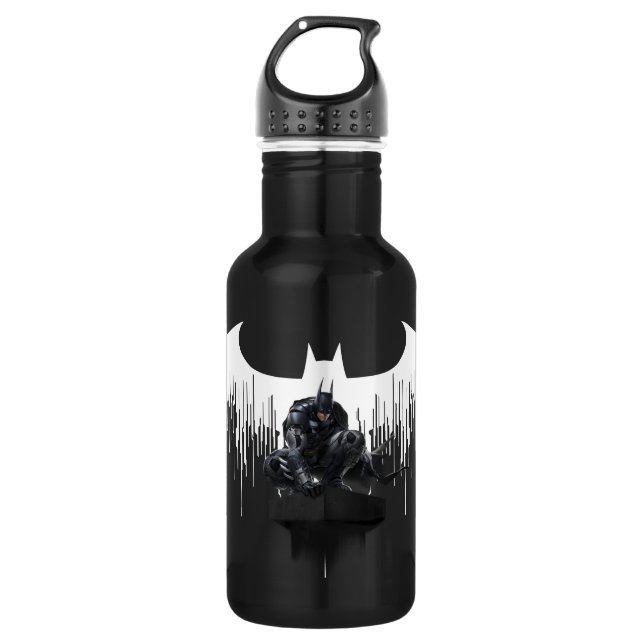 Batman Perched on a Pillar Stainless Steel Water Bottle (Front)